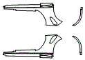 Rocker Panel Kit pattern for the 2025 Porsche 911 (992.1)