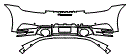 Rear Bumper Kit pattern for the 2020 Porsche 911 (992.1)