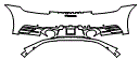 Rear Bumper Kit pattern for the 2020 Porsche 911 (992.1)
