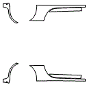Rocker Panel Kit pattern for the 2020 Porsche 911 (992.1)