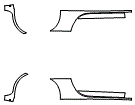 Rocker Panel Kit pattern for the 2020 Porsche 911 (992.1)