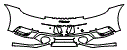 Rear Bumper Kit pattern for the 2025 Porsche 911 (992.1)
