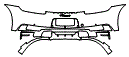 Rear Bumper Kit pattern for the 2022 Porsche 911 (992.1)