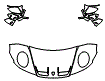 Hood, Fender and Mirror Kit pattern for the 2027 Porsche 911 (992.2)