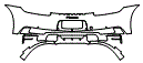 Rear Bumper Kit pattern for the 2020 Porsche 911 (992.1)