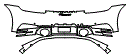 Rear Bumper Kit pattern for the 2022 Porsche 911 (992.1)