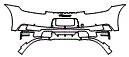 Rear Bumper Kit pattern for the 2022 Porsche 911 (992.1)