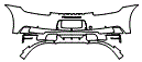 Rear Bumper Kit pattern for the 2022 Porsche 911 (992.1)