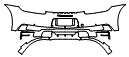 Rear Bumper Kit pattern for the 2022 Porsche 911 (992.1)