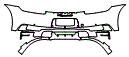 Rear Bumper Kit pattern for the 2022 Porsche 911 (992.1)