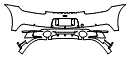 Rear Bumper Kit pattern for the 2020 Porsche 911 (992.1)