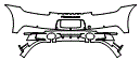 Rear Bumper Kit pattern for the 2022 Porsche 911 (992.1)