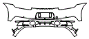 Rear Bumper Kit pattern for the 2020 Porsche 911 (992.1)