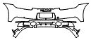 Rear Bumper Kit pattern for the 2022 Porsche 911 (992.1)