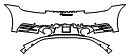 Rear Bumper Kit pattern for the 2020 Porsche 911 (992.1)