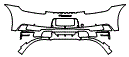 Rear Bumper Kit pattern for the 2020 Porsche 911 (992.1)