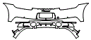 Rear Bumper Kit pattern for the 2022 Porsche 911 (992.1)