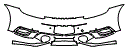 Rear Bumper Kit pattern for the 2023 Porsche 911 (992.1)