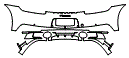 Rear Bumper Kit pattern for the 2020 Porsche 911 (992.1)