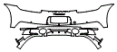 Rear Bumper Kit pattern for the 2020 Porsche 911 (992.1)