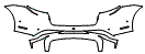 Rear Bumper Kit pattern for the 2022 Porsche Taycan