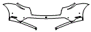 Rear Bumper Kit pattern for the 2022 Porsche Taycan