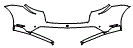 Rear Bumper Kit pattern for the 2022 Porsche Taycan