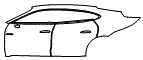 Door and Rear Fender Kit pattern for the 2027 Porsche Taycan