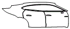 Door and Rear Fender Kit pattern for the 2027 Porsche Taycan