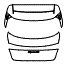 Trunk Lid Kit pattern for the 2022 Porsche Taycan