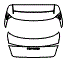 Trunk Lid Kit pattern for the 2022 Porsche Taycan