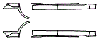 Rocker Panel Kit pattern for the 2022 Porsche Taycan