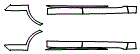 Rocker Panel Kit pattern for the 2022 Porsche Taycan