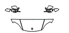 Hood, Fender and Mirror Kit pattern for the 2022 Porsche Taycan