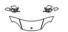 Mirror, Hood and Fender Kit pattern for the 2022 Porsche Taycan
