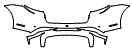 Rear Bumper Kit pattern for the 2022 Porsche Taycan