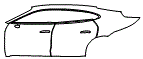 Door and Rear Fender Kit pattern for the 2027 Porsche Taycan