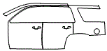 Door and Rear Fender Kit pattern for the 2016 GMC Yukon