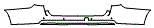 Rear Bumper Kit pattern for the 2021 GMC Yukon XL