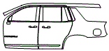 Door and Rear Fender Kit pattern for the 2026 GMC Yukon