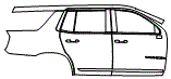 Rear Fender and Door Kit pattern for the 2021 GMC Yukon