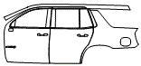 Door and Rear Fender Kit pattern for the 2026 GMC Yukon