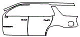 Rear Fender and Door Kit pattern for the 2021 GMC Yukon