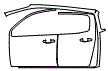 Door and A-Pillar Kit pattern for the 2016 GMC Canyon