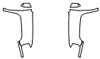 Full Fender and Mirror Kit pattern for the 2016 GMC Sierra