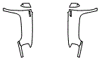 Full Fender and Mirror Kit pattern for the 2016 GMC Sierra