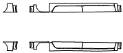 Rocker Panel Kit pattern for the 2021 GMC Sierra