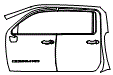 Door and A-Pillar Kit pattern for the 2021 GMC Sierra