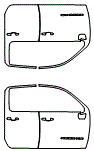 Door Kit pattern for the 2021 GMC Sierra