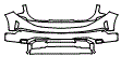 Bumper Kit pattern for the 2022 GMC Sierra 1500 (New Generation)